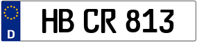 Trailer License Plate